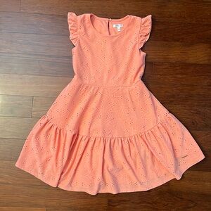 ⭐️ Girls Peach Dress 8